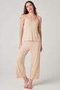 Beige "Soft Sand" Bamboo Lace Camisole Pyjama Set, Image 1 of 6