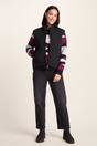 Black Juni Relaxed Fit Shower Resistant Gilet, Image 4 of 6