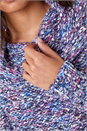 Purple Cowl Neck Tape Yarn Jumper, Image 5 of 5