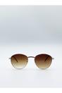 Gold Classic Round Metal Frame Sunglasses, Image 1 of 4