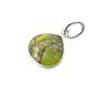 Green Silver Peridot August Birthstone Heart Charm Pendant, Image 1 of 1