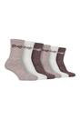 Cream 6 Pack Hiking Breathable Cotton Boot Socks, Image 1 of 3