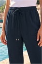 Navy  Air Flow Wide Leg Trouser, Image 4 of 4