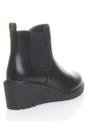 Black AJVANI Black High Wedge Heel Ankle Chelsea Boots, Image 4 of 6