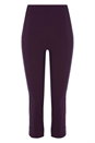 Plum Full Length Stretch Trousers, Image 3 of 3