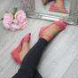 Coral AJVANI Coral Mid Wedge Heel Ankle Strap Sandals, Image 5 of 6