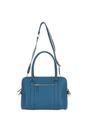 Teal 'Cuore di Cuoio' 3 Section Large Leather Handbag, Image 4 of 4