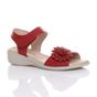 Red AJVANI Red Comfort Touch Close Sandals, Image 1 of 6