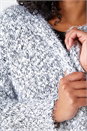 Black Curve Fluffy Textured Cardigan, Image 5 of 5