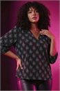 Pink Curve Glitter Sparkle Tunic Top, Image 1 of 6