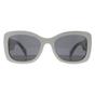 White Prada White Oval Talc Dark Grey PRA08S, Image 1 of 4