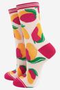 Multi Mango Fruit Bamboo Socks, Image 1 of 3