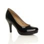 Black High Heel Court Shoes, Image 1 of 6