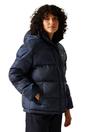 Navy Orla Kiely Flowers Quilted Oversized Jacket, Image 4 of 5