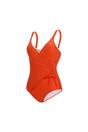 Orange Baylenne Plain One Piece Swimsuit, Image 3 of 3