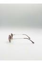 Beige Diamond Shape Sunglasses in Nude, Image 3 of 6