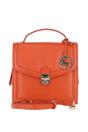 Orange Compact Handbag With Detachable Crossbody Strap, Image 1 of 4