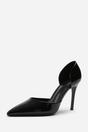 Black 'Aspen' Pointed Toe Stiletto High Heels, Image 2 of 4