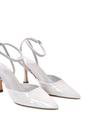 Grey 'Tori' Pointed Toe Stiletto Heels With Ankle Strap, Image 6 of 6
