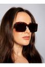 Brown Oversized Square Frame in Tortoiseshell, Image 5 of 6