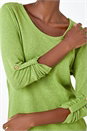 Lime Bow Back Detail Stretch Top, Image 5 of 5