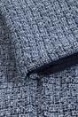 Navy Blue Speckled Bordered Lightweight Scarf, Image 3 of 3