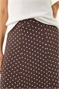 Chocolate Polka Dot Midi Skirt, Image 6 of 6