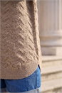 Taupe Shimmer Curved Hem Jumper, Image 4 of 4