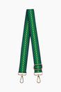 Green Spotted Woven Wide Bag Strap, Image 1 of 4