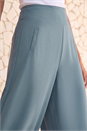 Steel Blue Palazzo Culotte Wide Leg Trouser, Image 4 of 4