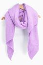 Lilac Plain Heavyweight Asymmetric Winter Scarf, Image 3 of 4