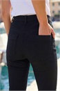 Black Petite Stretch Denim Elastic Waist Jegging, Image 4 of 4