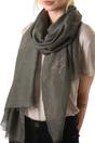Dark Grey Rose Gold Glitter Star Lightweight Scarf, Image 1 of 3