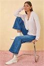 Light Pink Fringe Button Knit Cardigan, Image 7 of 7