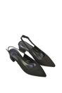 Black 'Devon' Court Shoe Block Heels With Slingback, Image 4 of 5