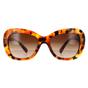 Brown Versace Brown Rectangle Light Havana Brown Gradient Sunglasses, Image 1 of 4