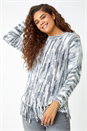 Ivory  Textured Fringed Knitted Jumper, Image 1 of 5