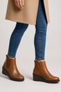 Camel AJVANI Camel High Wedge Heel Ankle Chelsea Boots, Image 2 of 6