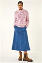 Pink Speckled Soft Fluffy Knit Jumper, Image 2 of 5