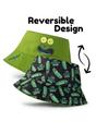 Green Rick And Morty Reversible Pickle Bucket Hat, Image 2 of 6