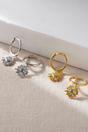 Silver Mia Gioielli Silver Sterling Silver Evil Eye Charm Hoop Earrings, Image 1 of 3