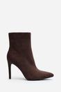 Dark Brown 'Kira' Pointed Toe Stiletto Ankle Boots, Image 2 of 5