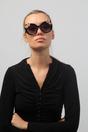 Black Ruby Rocks Ladies 'Dubai' Gem Detail Sunglasses In Black, Image 3 of 4