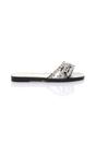 Black Flat Diamante Sandals Flip Flops Sliders, Image 2 of 4