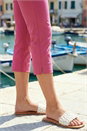 Fuchsia Pink Cropped Stretch Trouser, Image 4 of 4