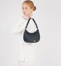 Navy The Lucy Navy Leather Bag, Image 7 of 8