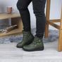 Khaki AJVANI Khaki Low Wedge Comfort Button Ankle Boots, Image 5 of 6