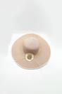 Pink Sunflower Straw Sun Hat, Image 3 of 3