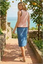 Light Pink Sequin Tie Front Knit Vest, Image 3 of 4