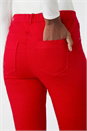 Red 31' Denim Stretch Elastic Waist Jegging , Image 5 of 5